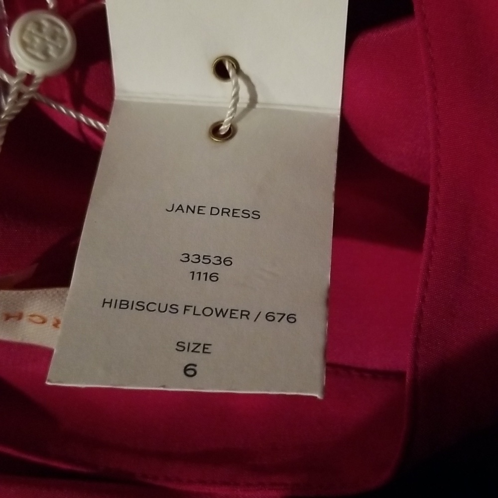 NWT Tory Burch JANE DRESS, Size 2,6 Color Pink - Picture 9 of 12